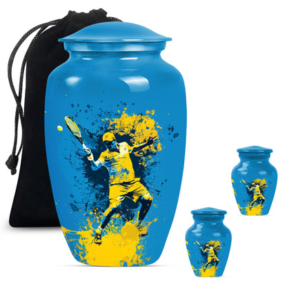  tennis urn in purple meadow 