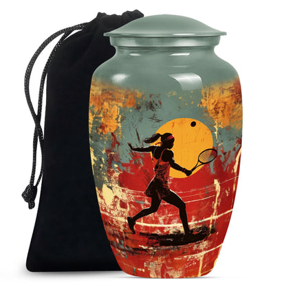 Large 10-inch  purple meadow urn