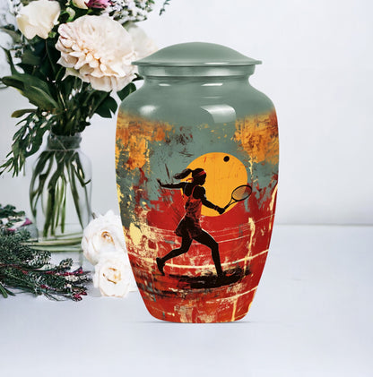 Large 10-inch  purple meadow urn