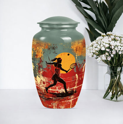Large 10-inch  purple meadow urn