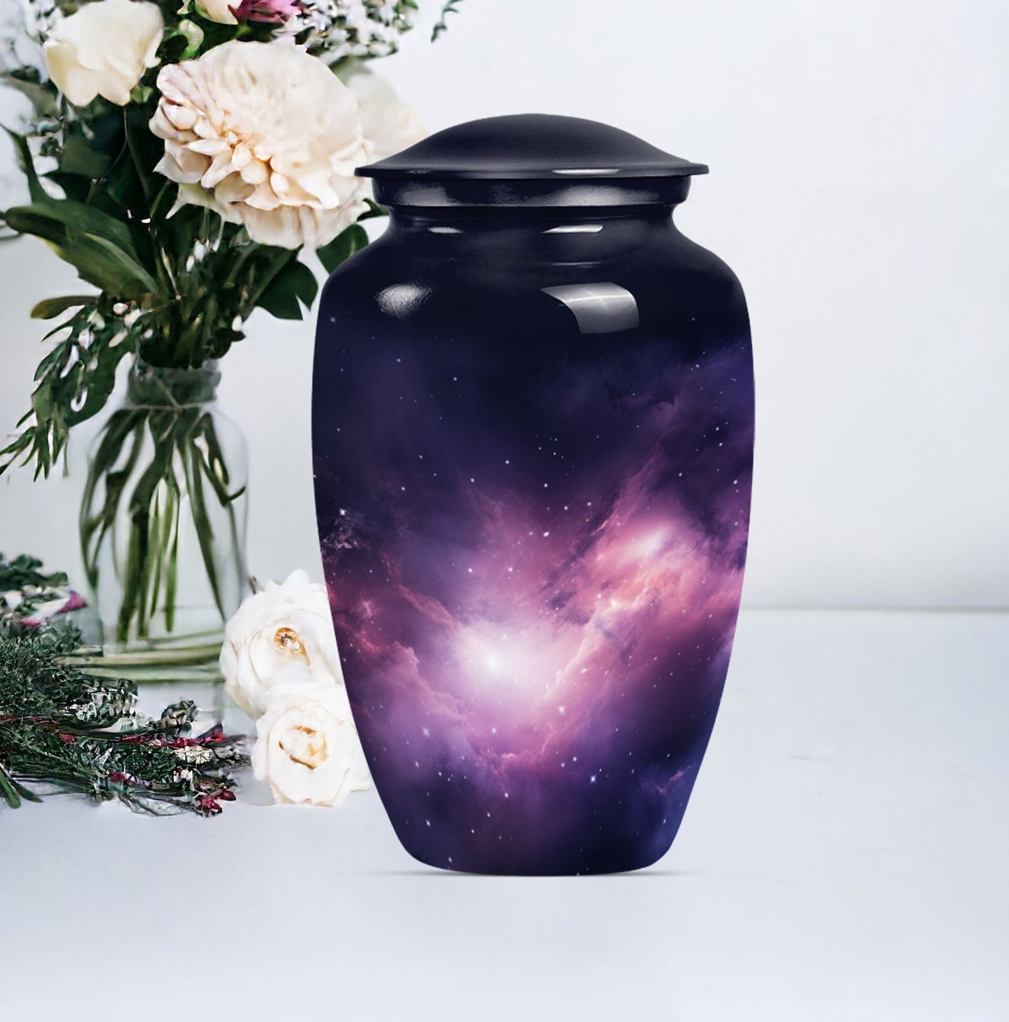  Purple Meadow theme, customizable for cremation dad ashes