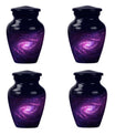 classic galaxy urn for adult male ashes with Purple meadow.