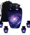 Urn for human ashes, Purple Meadow theme, 