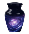 Urn for human ashes, Purple Meadow theme, 
