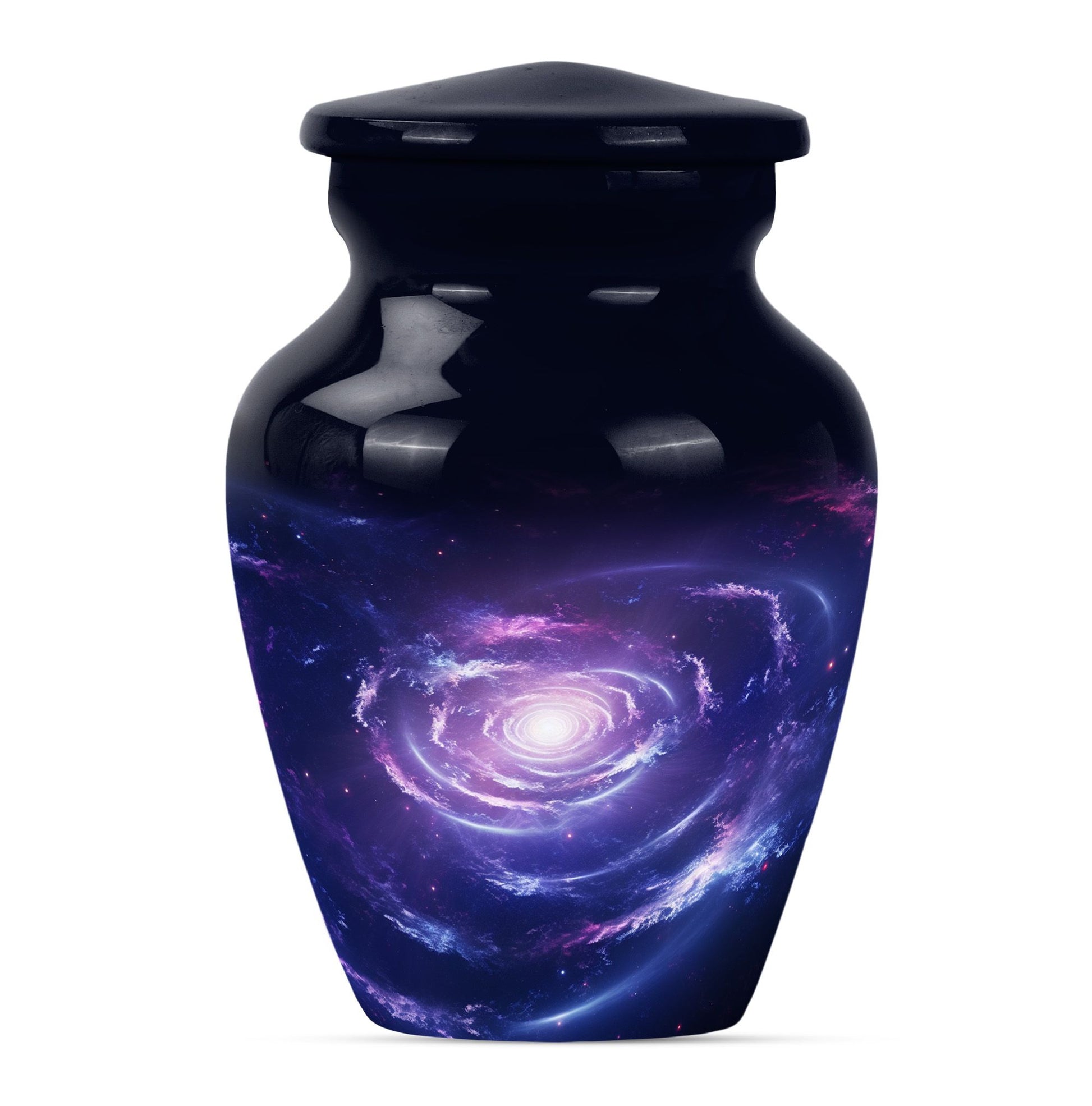 Urn for human ashes, Purple Meadow theme, 