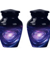 Urn for human ashes, Purple Meadow theme, 