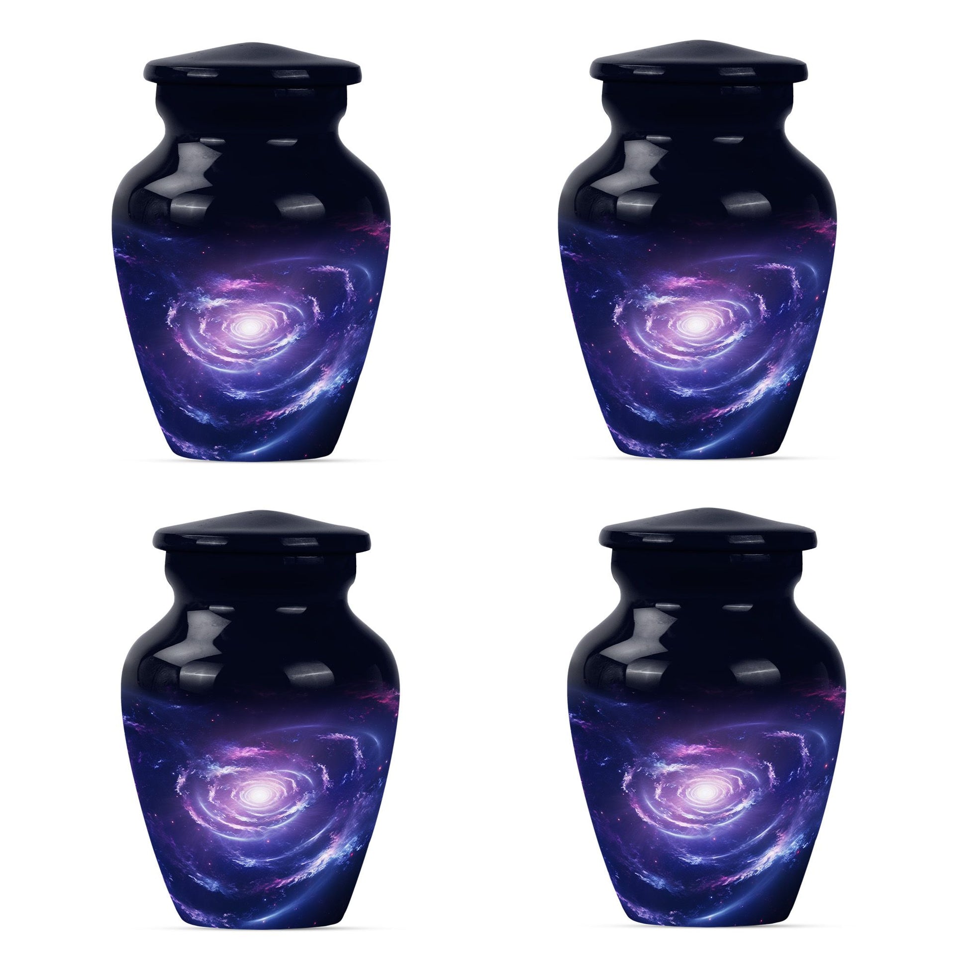Urn for human ashes, Purple Meadow theme, 