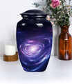 Urn for human ashes, Purple Meadow theme, 