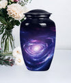 Urn for human ashes, Purple Meadow theme, 