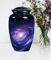 Urn for human ashes, Purple Meadow theme, 