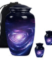 Urn for human ashes, Purple Meadow theme, 