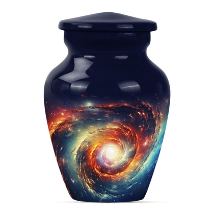 10-inch glaaxy Urn, classic shaped Aluminium memorial urn.