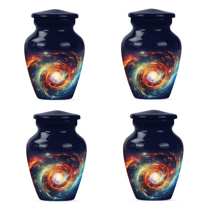 10-inch glaaxy Urn, classic shaped Aluminium memorial urn.