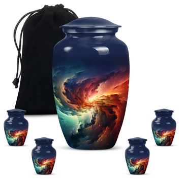 Large Urn with 4 Small Urn