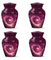  galaxy Urn for women's ashes in Purple Meadow theme, 