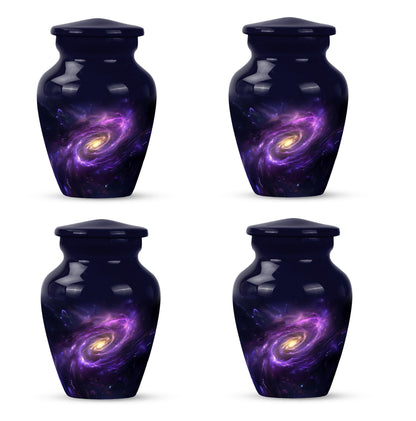 Galaxy Urn in Purple Meadow theme for male adult ashes