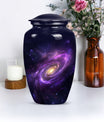 Galaxy Urn in Purple Meadow theme for male adult ashes
