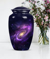 Galaxy Urn in Purple Meadow theme for male adult ashes