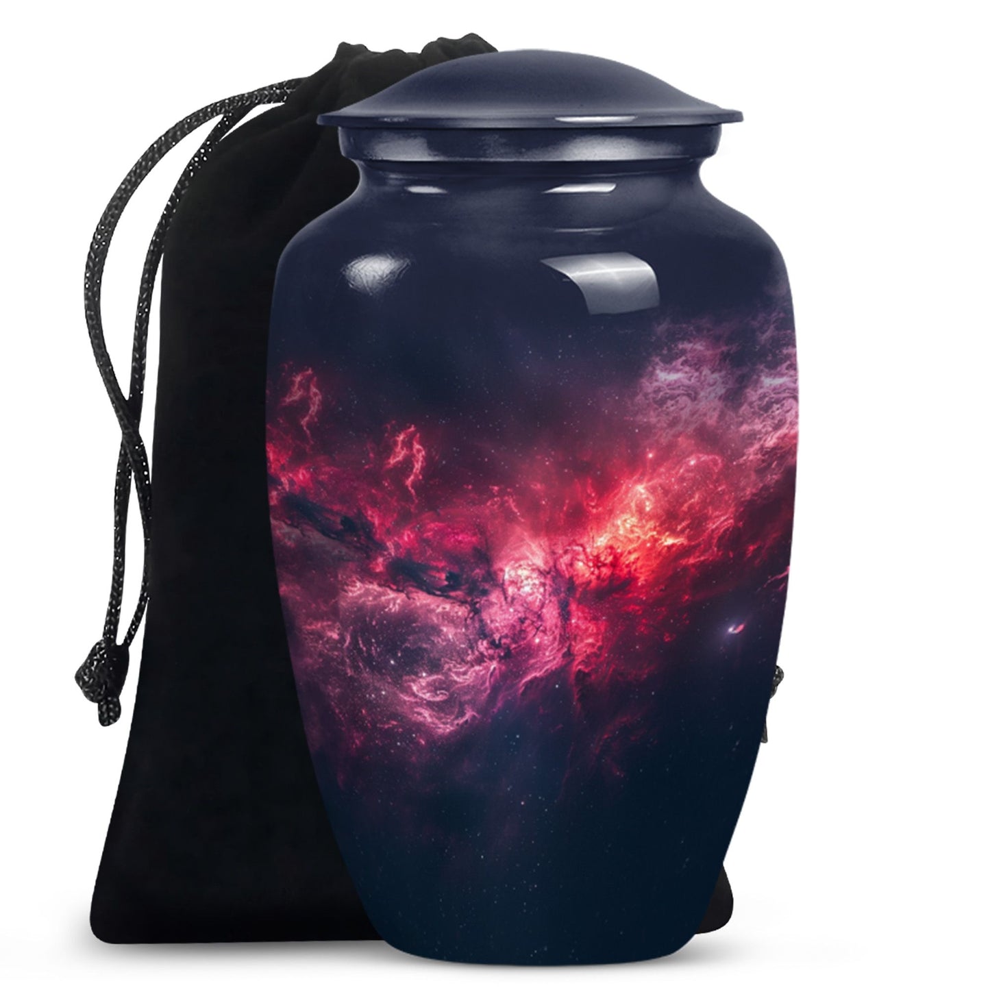 Personalized Galaxy Cremation Urn for Men - 10-inch, 200 cu in - Yatskia