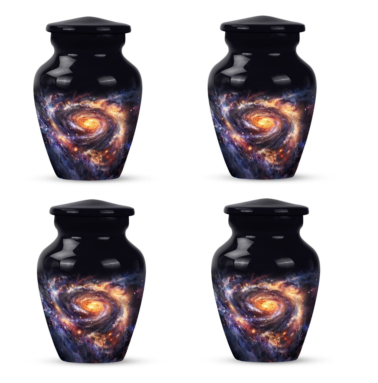 Personalized Galaxy Cremation Urn for Loved One - 10-inch, 200 cu in - Yatskia