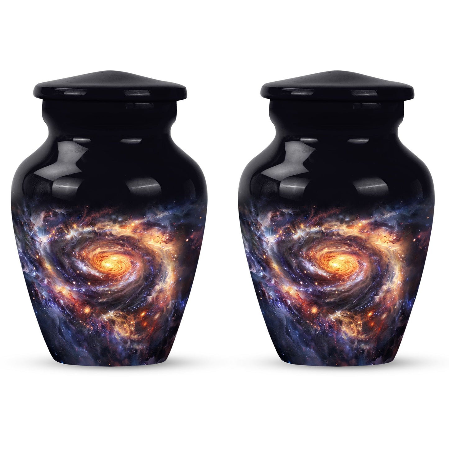 Personalized Galaxy Cremation Urn for Loved One - 10-inch, 200 cu in - Yatskia
