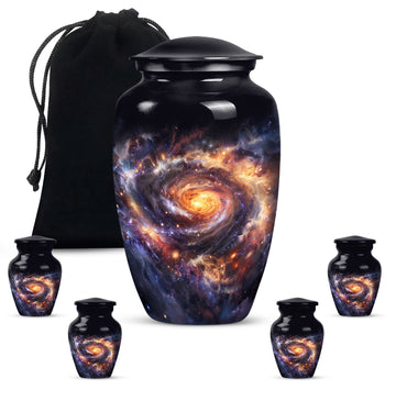 Large Urn With 4 Keepsake Urn