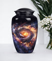 Glaaxy Urn in Purple Meadow theme for dad's cremation ashes