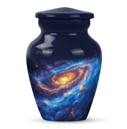 Personalized Galaxy Cremation Urn for Men & Women - 10-inch, 200 cu in - Yatskia