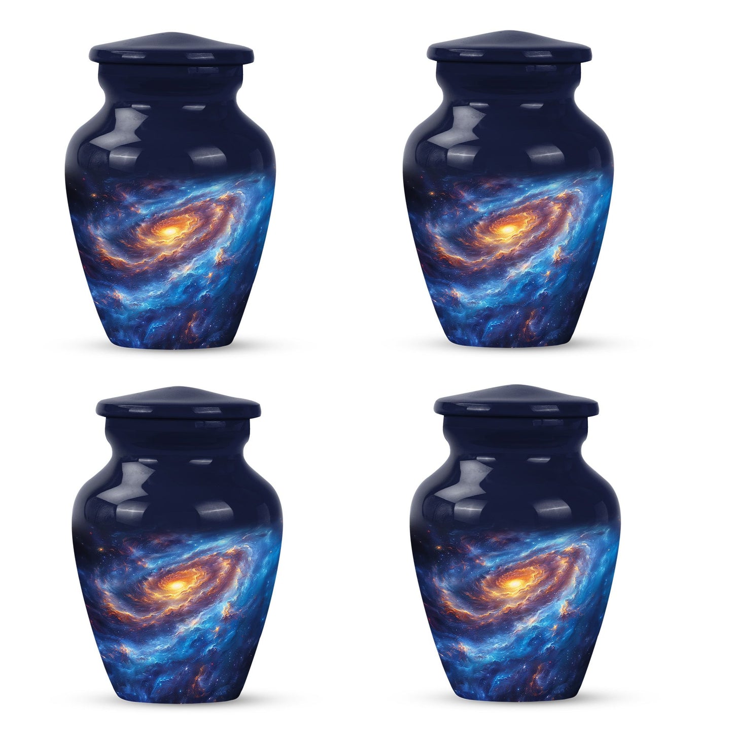 Personalized Galaxy Cremation Urn for Men & Women - 10-inch, 200 cu in - Yatskia