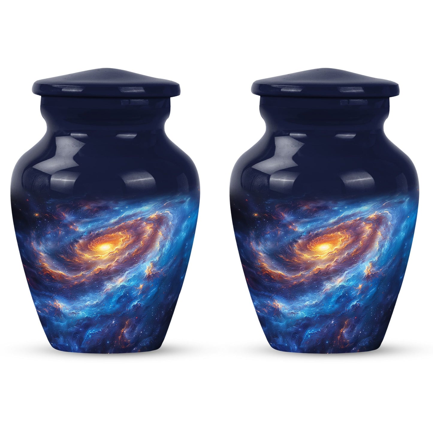 Personalized Galaxy Cremation Urn for Men & Women - 10-inch, 200 cu in - Yatskia