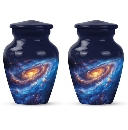 Personalized Galaxy Cremation Urn for Men & Women - 10-inch, 200 cu in - Yatskia
