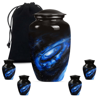 Personalized Galaxy Cremation Urn for Men - 10-inch, 200 cu in - Yatskia