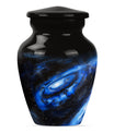 Classic Galaxy Urn Purple Meadow theme for women's ashes.