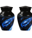 Classic Galaxy Urn Purple Meadow theme for women's ashes.
