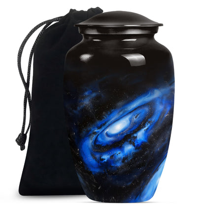 Personalized Galaxy Cremation Urn for Men - 10-inch, 200 cu in - Yatskia