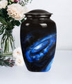 Classic Galaxy Urn Purple Meadow theme for women's ashes.