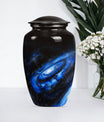 Classic Galaxy Urn Purple Meadow theme for women's ashes.