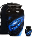 Classic Galaxy Urn Purple Meadow theme for women's ashes.