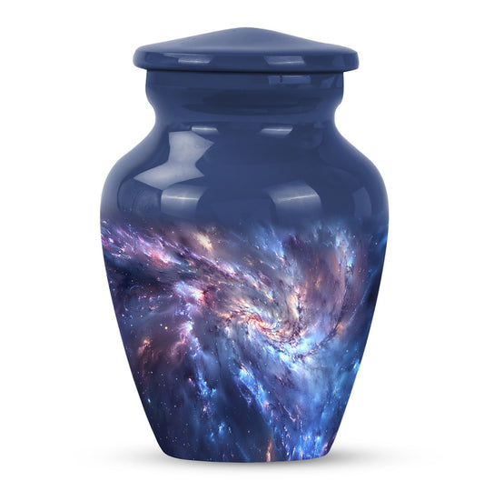 Cosmic Galaxy Cremation Memorial Urn for Human Ashes - Elegant Urn for Men