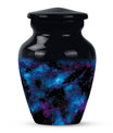 10-inch glaaxy urn, classic design in Purple Meadow theme.