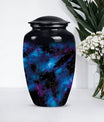 10-inch glaaxy urn, classic design in Purple Meadow theme.