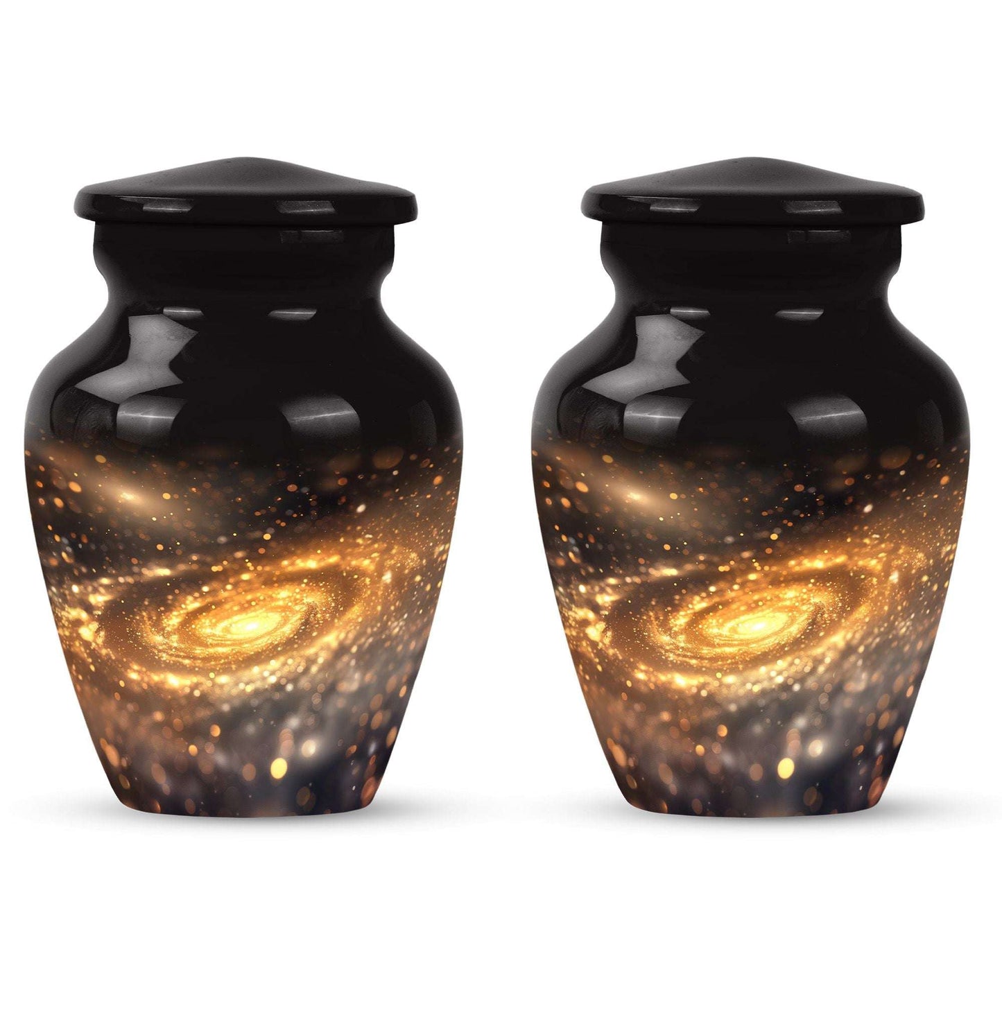 Beautiful Galaxy Decorative Funeral Urn - Burial Urns For Adult Human Ashes