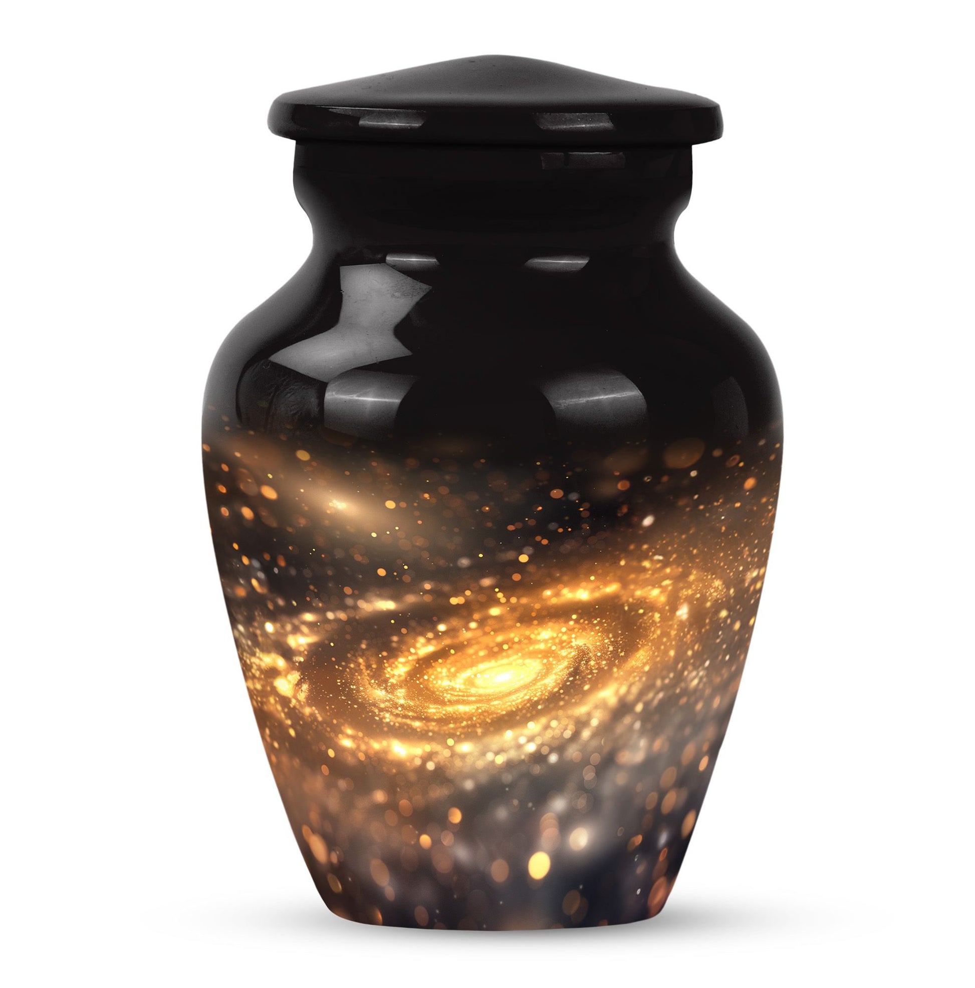 Beautiful Galaxy Decorative Funeral Urn - Burial Urns For Adult Human Ashes