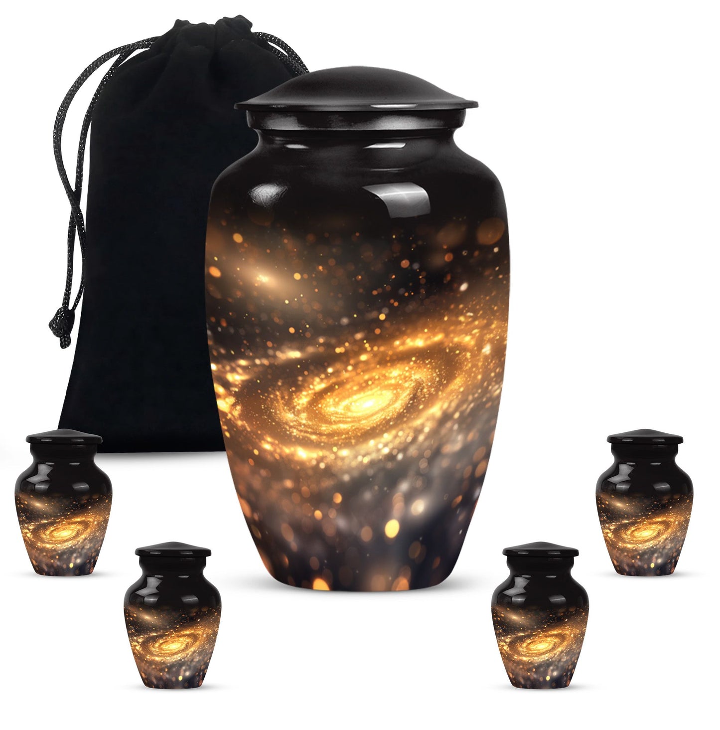 10 inch classic galaxy urn in purple meadow 