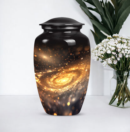 10 inch classic galaxy urn in purple meadow 