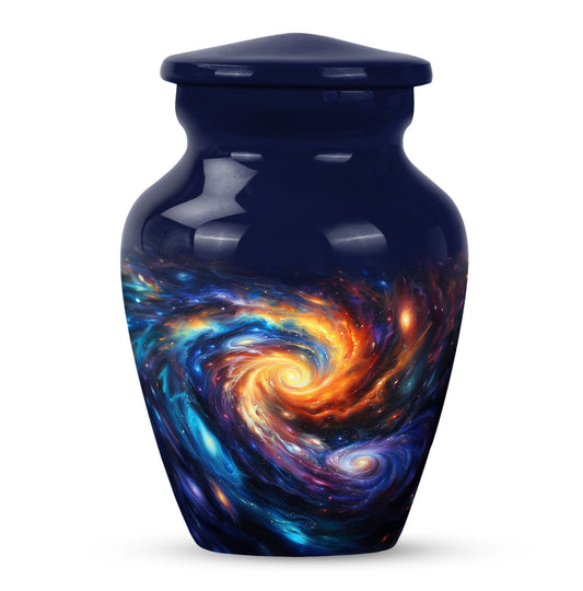 Personalized Galaxy Keepsake Urn for Loved One - 10-inch, 200 cu in - Yatskia
