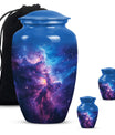 Galaxy Theme Large Urn With 2 Keepsake Urn