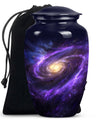 Classic 10-inch Galaxy Urn in Purple Meadow theme for ash