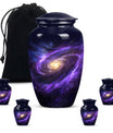 Galaxy Theme Large Urn With 4 Keepsake Urn