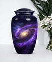 Classic 10-inch Galaxy Urn in Purple Meadow theme for ash